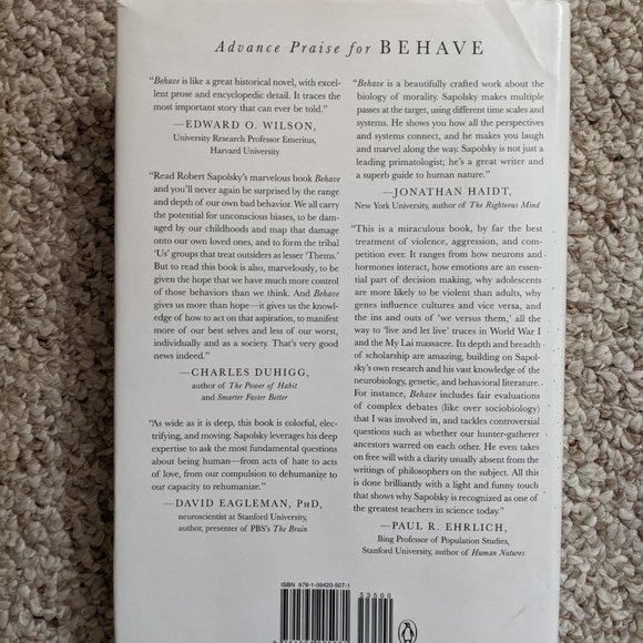 Behave by Robert m sapolsky - Picture 4 of 4